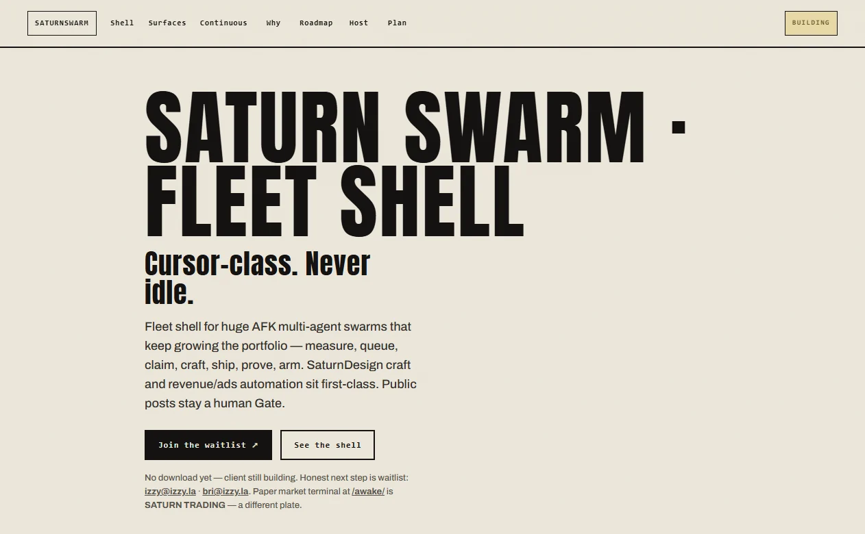 Saturn Swarm feature explainer